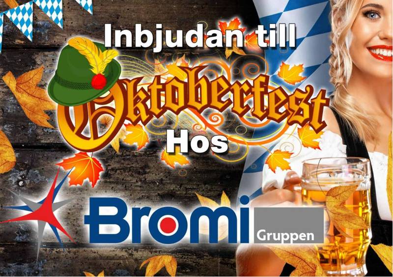 Oktoberfest med orkester på Bromi 14-15/10 